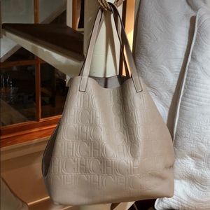 Carolina Herrera Light Beige Tote